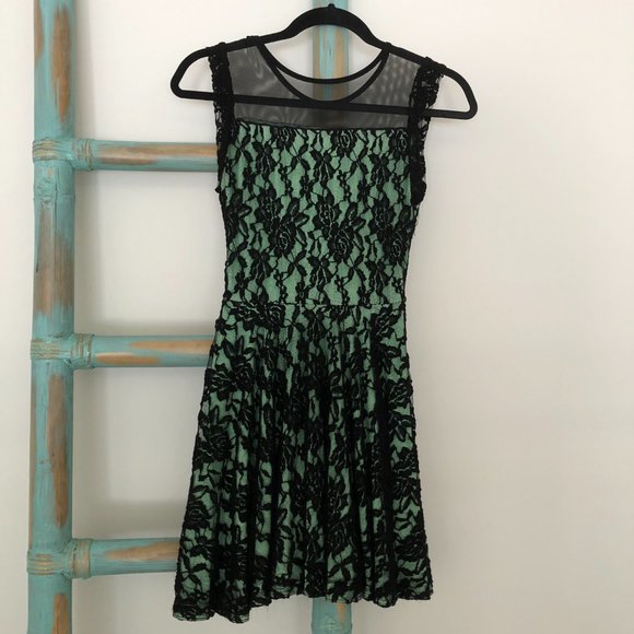 Cheryl Creations Lace and Mesh Skater Dress - Picture 9 of 12